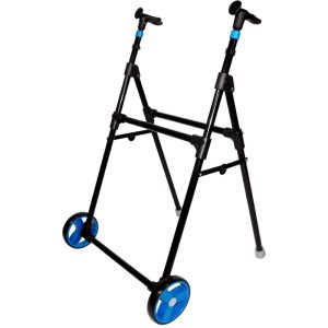 Andador Air On Zero de acero con ruedas delanteras y freno