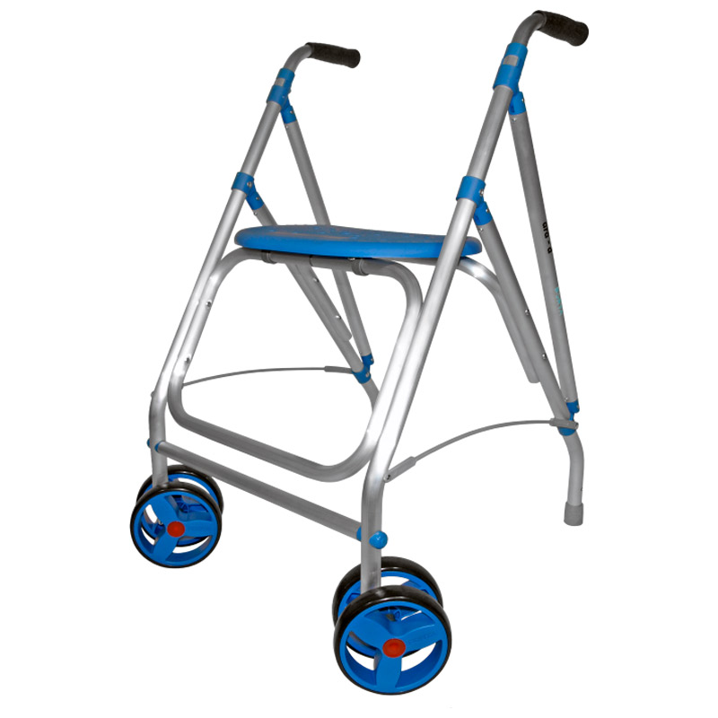 Andador Ara-D Andador ARA-D plegable con ruedas giratorias y asiento rígido