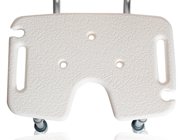 Silla de ducha asiento herradura Asiento en forma de herradura de la silla de ducha 9140 visto desde arriba