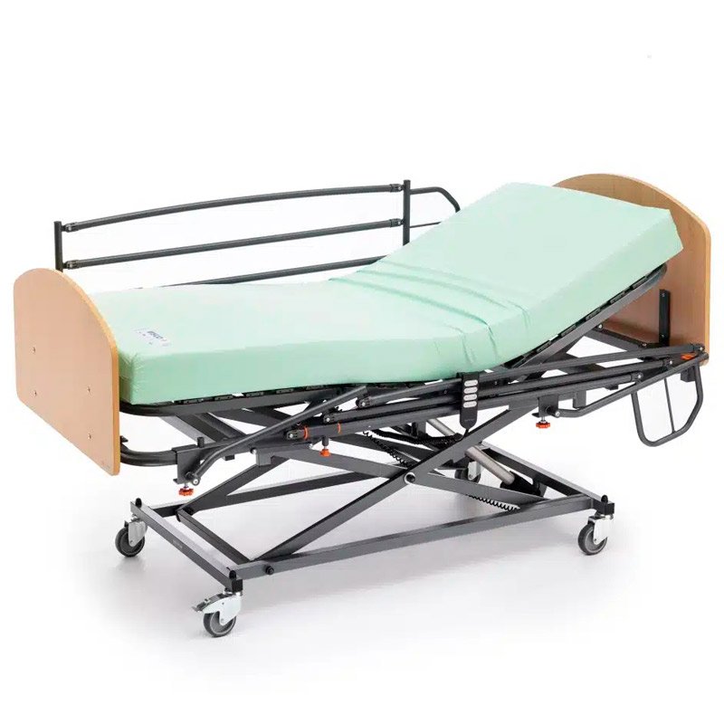 Cama articulada elevadora Gerialift Cama Gerialift con colchón, barandillas y cabeceros