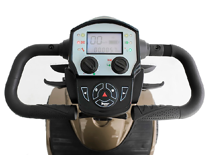 Scooter Pegasus Pantalla digital y volante ergonómico del scooter PEGASUS