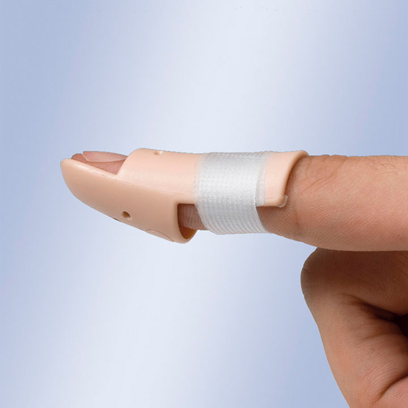 Férulas de stack Férula de Stack colocada en dedo para inmovilización distal