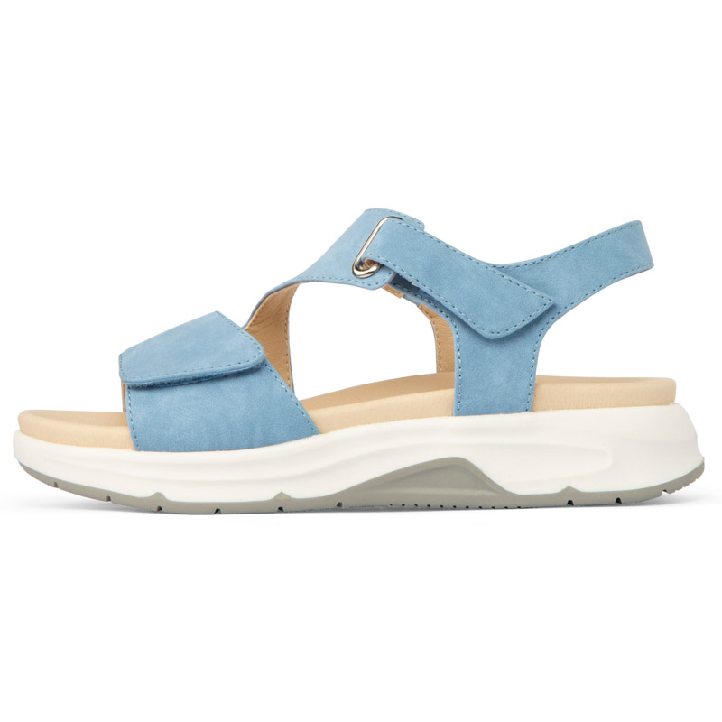 Sandalias de estilo deportivo 20702 Sandalia ortopédica azul para mujer vista lateral