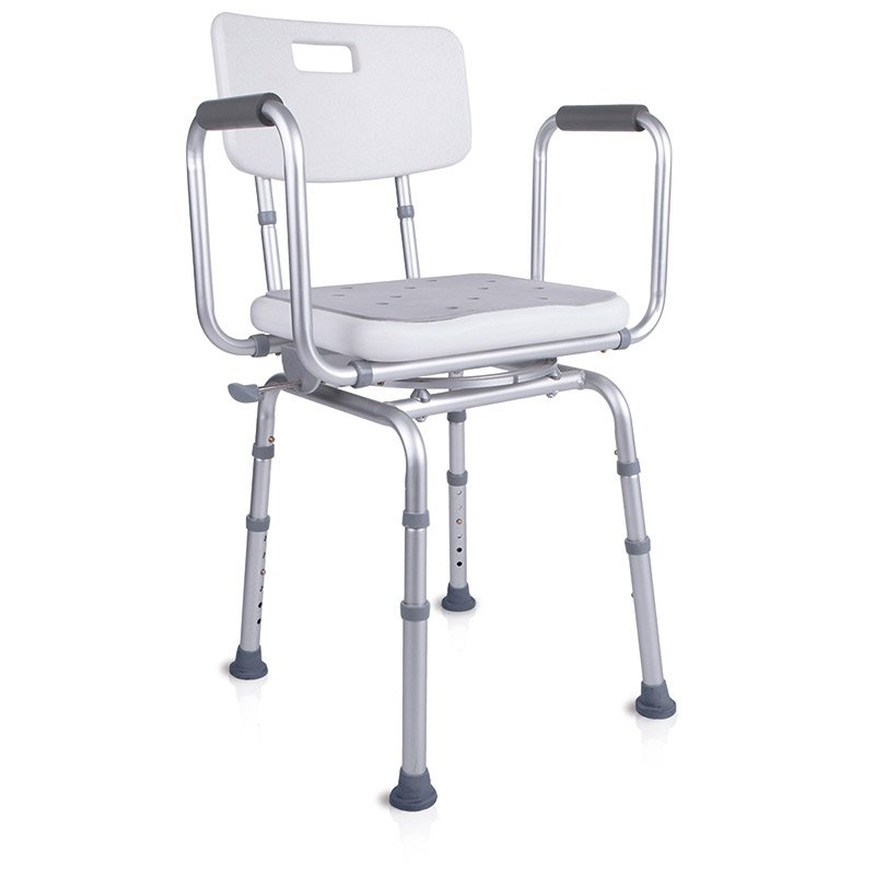 Silla de ducha my show Silla de ducha My Show con asiento giratorio y reposabrazos acolchados