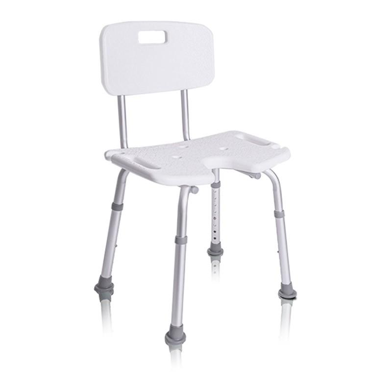 Silla de ducha asiento herradura Silla de ducha con respaldo y asiento en forma de herradura 9140