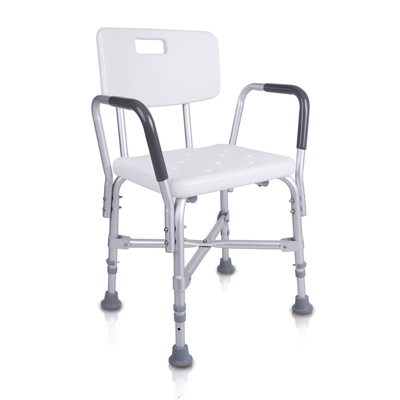 Silla de ducha reposabrazos 9100 Versión bariátrica de la silla de ducha 9100 con estructura reforzada