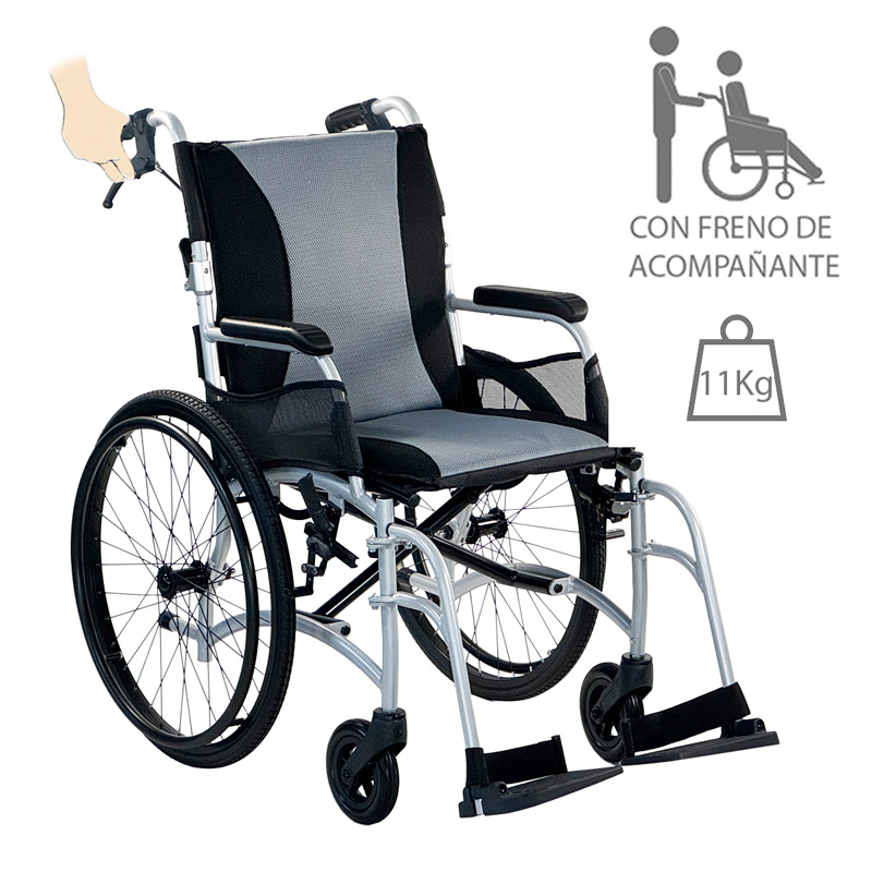 Silla de ruedas Ergo Transit Silla de ruedas Ergo Transit autopropulsable con ruedas grandes