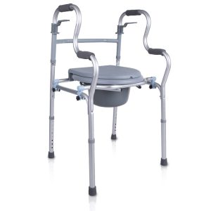 Silla inodoro y andador 4100 con cubeta extraíble y apoyabrazos ergonómicos