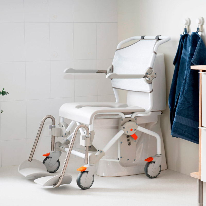 Silla Ducha y WC Mobil 2 Silla de ducha y WC Mobil 2 sobre inodoro