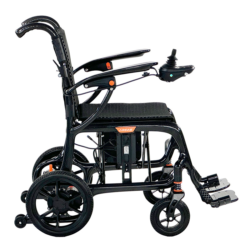 Silla eléctrica carbono R800 Vista lateral de la silla eléctrica de carbono R800