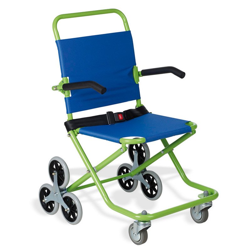 Silla evacuación Roll-Over Silla de evacuación Roll-Over desplegada