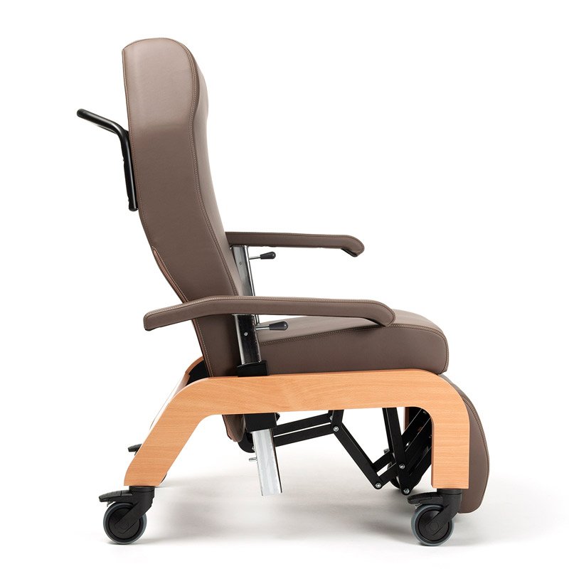 Sillón relax manual Bretagne Sillón relax Bretagne con ruedas, vista lateral