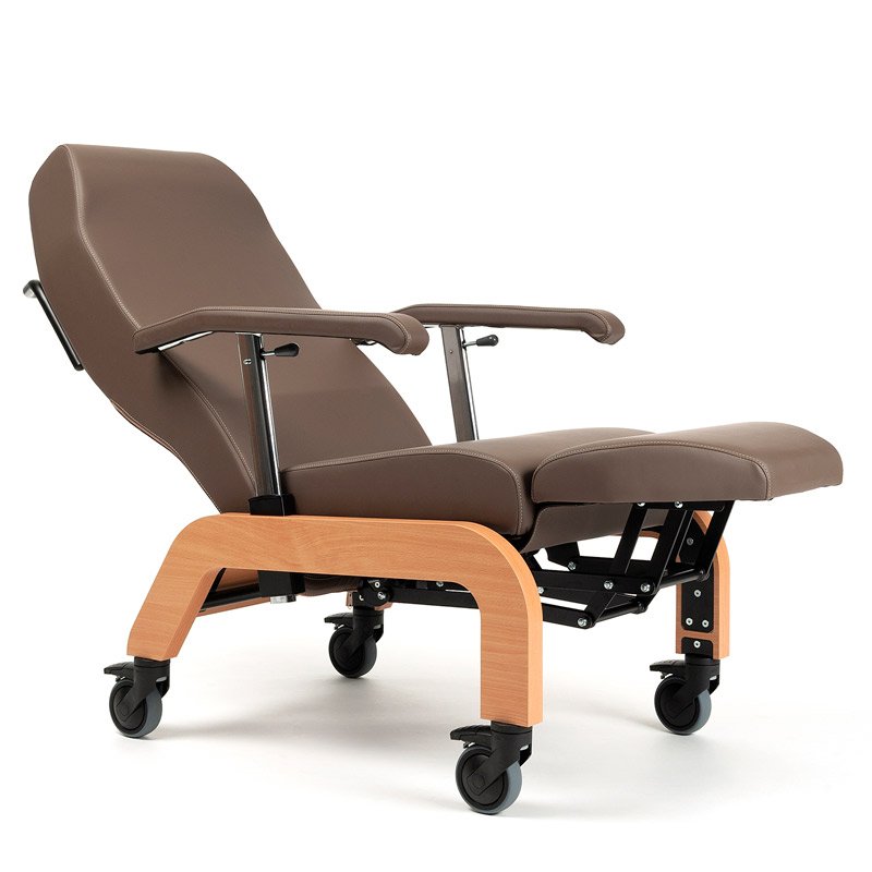 Sillón relax manual Bretagne Sillón relax Bretagne reclinado con ruedas