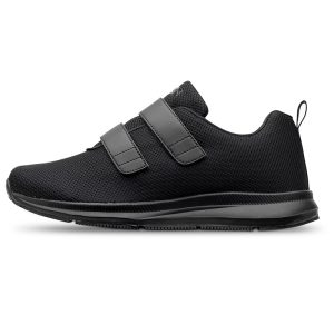Zapatillas deportivas negras ultraligeras con velcro 21030