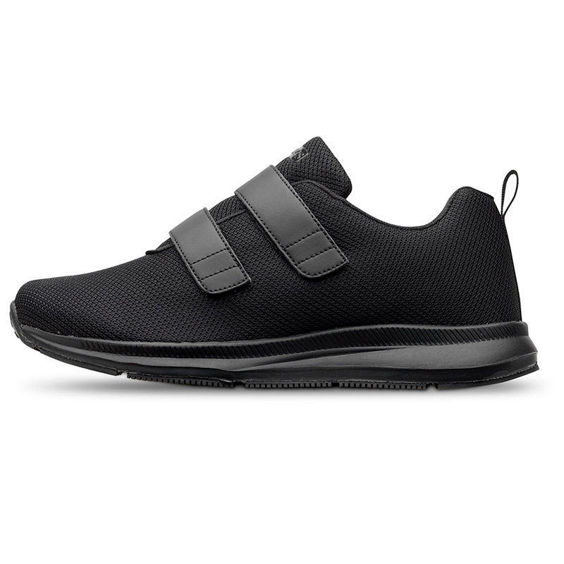 Zapatillas deportivas 21030 Zapatillas deportivas negras ultraligeras con velcro 21030