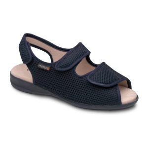 Zapatillas de rejilla con apertura total Azul
