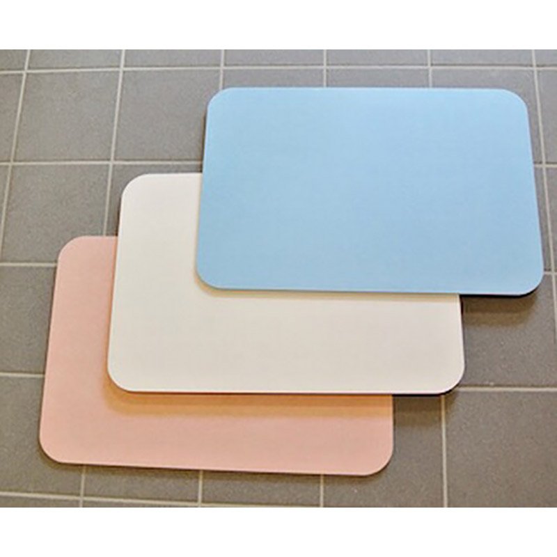 Alfombra de baño absorvente Alfombra de baño de diatomita en colores blanco, azul y rosa