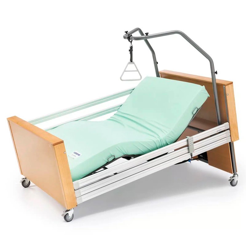 Cama articulada elevadora bariátrica Geria 300 Cama Geria 300 en posición antitrendelenburg