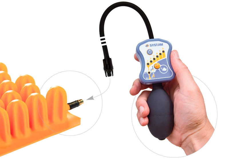 Cojín de aire con doble válvula POLYAIR Sistema de inflado Cojín antiescaras aire polyair