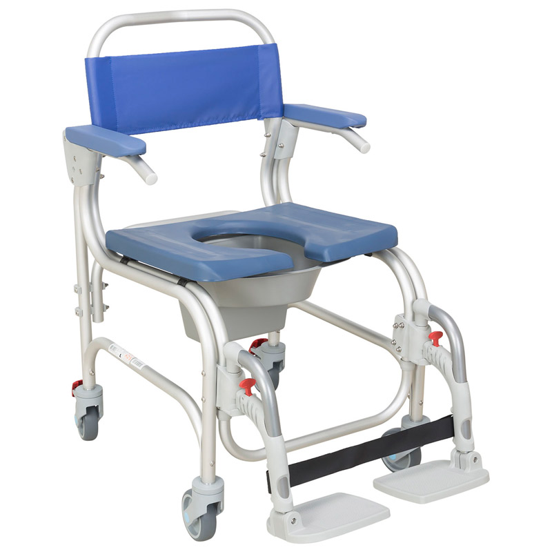 Silla de ducha WC Atlantic Silla de baño Atlantic con ruedas pequeñas para traslado
