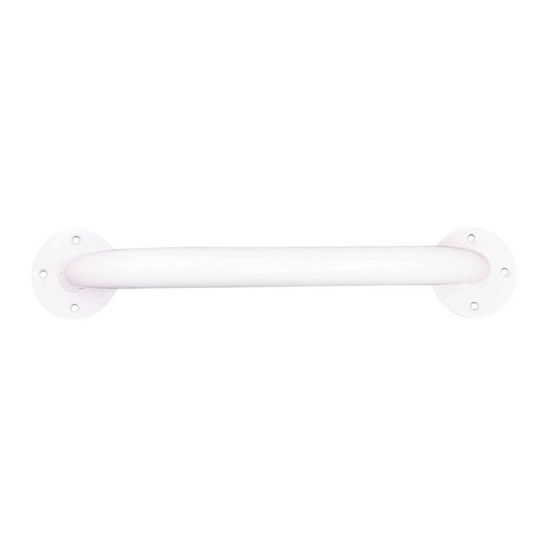 Asidero de seguridad pintado blanco Barra de apoyo recta de acero pintado blanco para baño y hogar