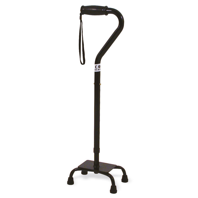 Bastón cuadrípode XL Bastón cuadrípode XL para personas con obesidad, regulable en altura y resistente hasta 270 kg