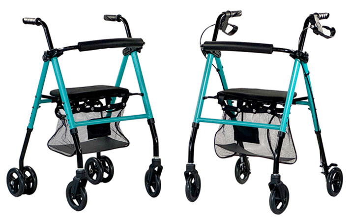 Rollator aluminio Zen Asiento regulable en altura rollator Zen