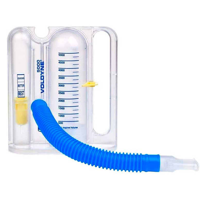 Ejercitador respiratorio Voldyne 5000 Ejercitador respiratorio volumétrico Voldyne 5000 con tubo y boquilla