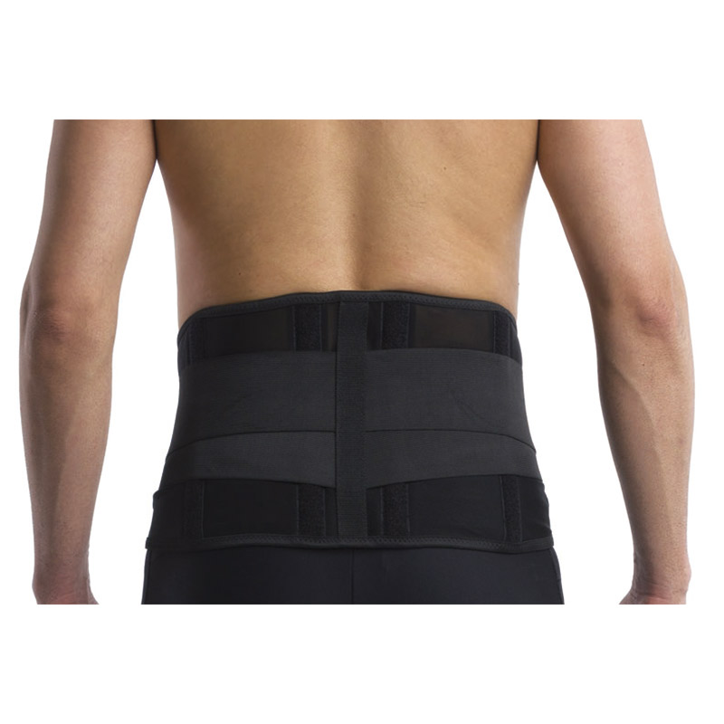 Faja laboral lumbosacra semirrígida Faja laboral con estabilización lumbar mediante ballenas y bandas tensoras
