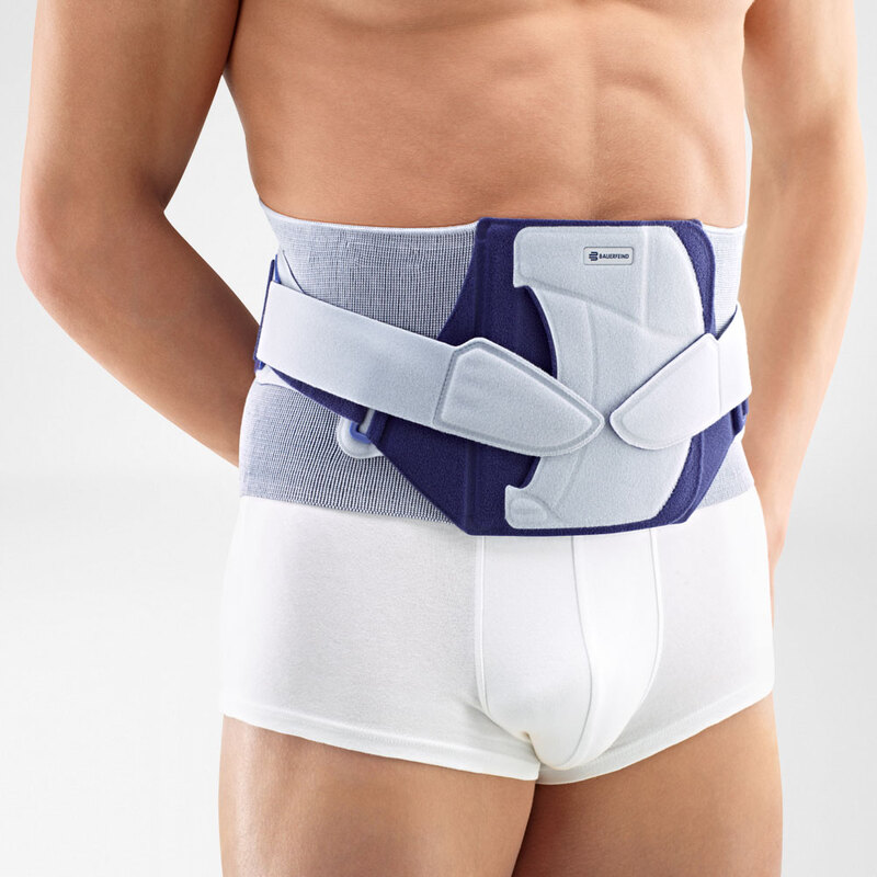 Faja lumbar Lumboloc forte Faja lumbar LumboLoc Forte vista frontal colocada en el abdomen
