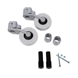 Kit de ruedas basculantes con casquillos y freno automático para andadores