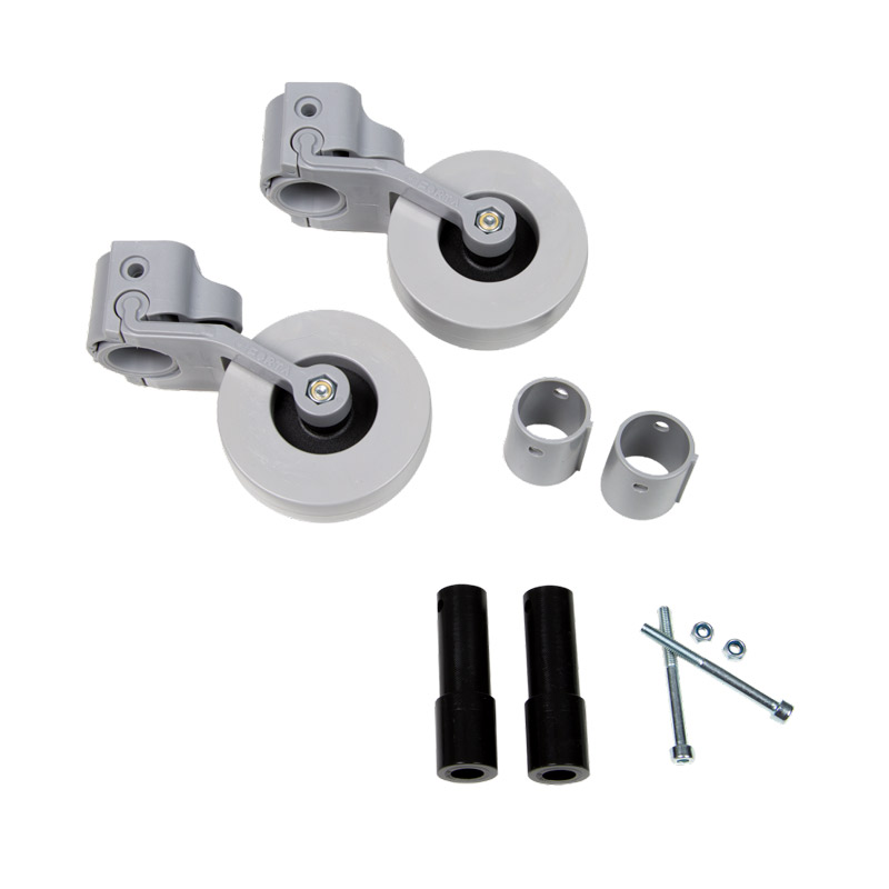 Kit de Ruedas Basculantes Kit de ruedas basculantes con casquillos y freno automático para andadores