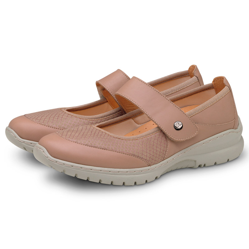 Merceditas estilo 20696 Merceditas ortopédicas marrones estilo moderno con velcro modelo 20696