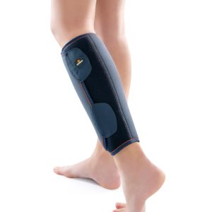 Pantorrillera envolvente de neopreno ajustable en la pierna