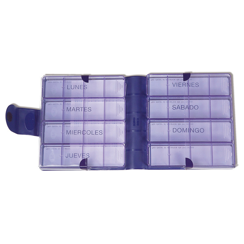 Pastillero semanal Medimax Pastillero semanal Medimax con ocho recipientes y base para anotaciones