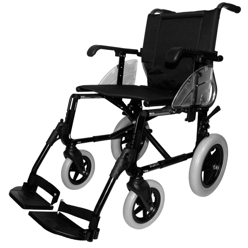 Silla de ruedas Line Silla de ruedas Line en color negro con ruedas traseras de 300 mm