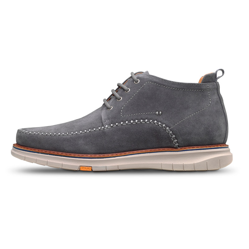 Zapatos casual hombre 20711 Zapato casual para hombre modelo 20711 en color gris con cordones y suela plana de goma