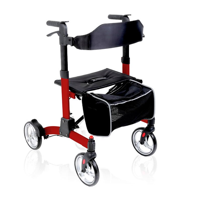 Andador rollator Artemis Andador rollator Artemis plegable en aluminio con respaldo y bolso