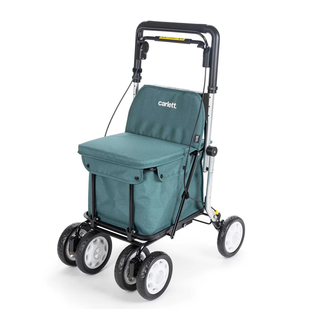 Andador rollator Comfort Assist Rollator Comfort Assist color verde con bolsa de compra
