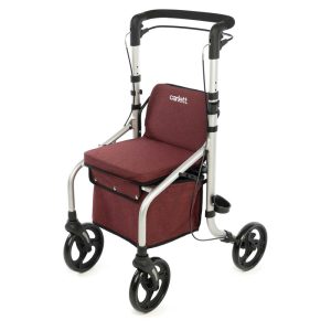 Rollator Lett Go rojo con asiento y ruedas XL