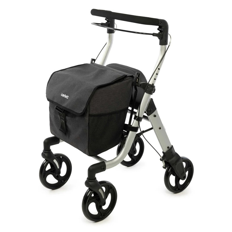 Andador rollator Lett Walk Rollator Lett Walk plegable en color negro con bolsa y asiento