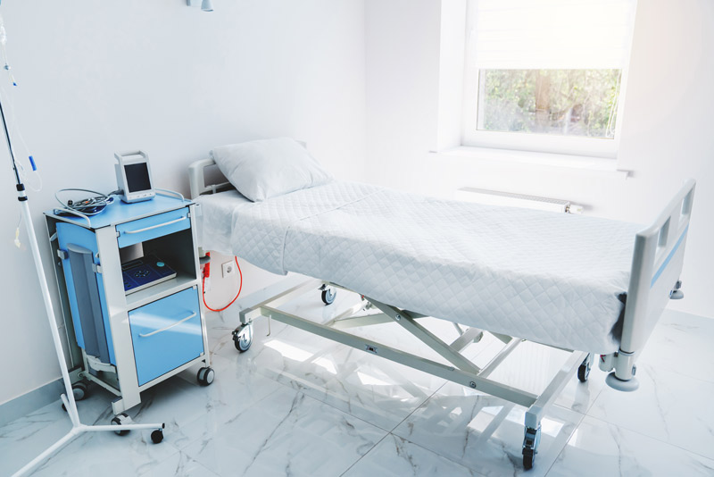 ¿Qué es una cama hospitalaria? Cama hospitalaria eléctrica con carro de tijera para regulación en altura