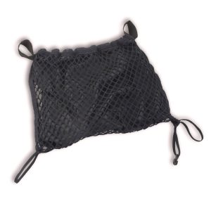 Cestita de rejilla negra con bolsillo interior para silla de ruedas, andador o scooter