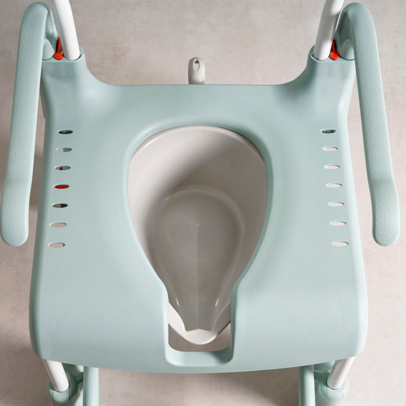 Silla de ducha y WC Clean Asiento con abertura ergonómica de la silla de ducha Clean