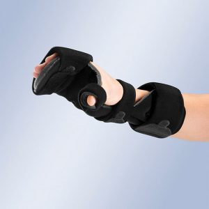 Ortesis palmar con pulgar que inmoviliza muñeca, mano y dedos