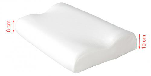 Almohada cervical visco Almohada cervical viscoelástica con alturas de 8 y 10 cm
