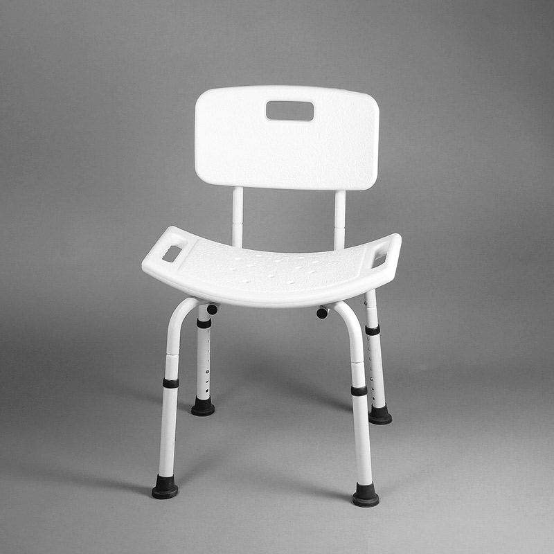 Silla de ducha Samba Silla de ducha Samba con asiento con desagües y patas regulables