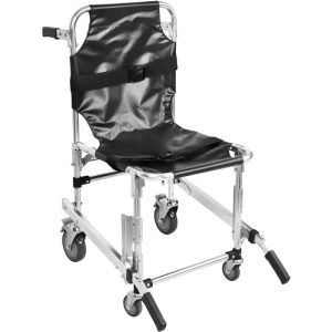 Silla manual para escaleras con estructura de aluminio y asiento de PVC