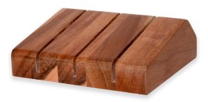 Cuchillo ergonómico Webequ Soporte de madera de acacia para cuchillos ergonómicos Webequ