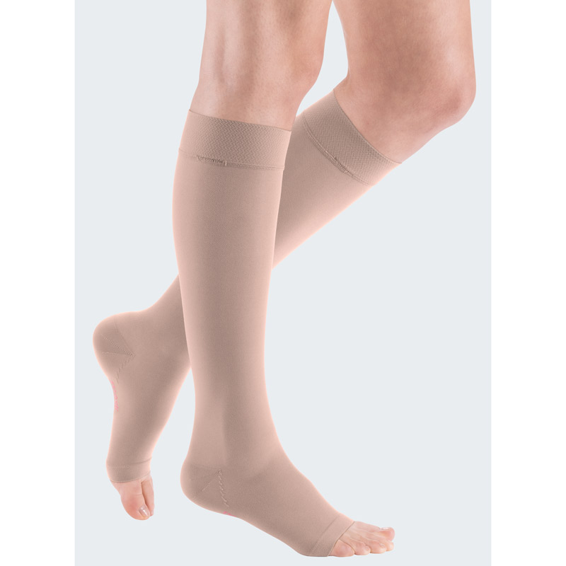 Medias Mediven Elegance Media corta elegance color cashmere puntera abierta